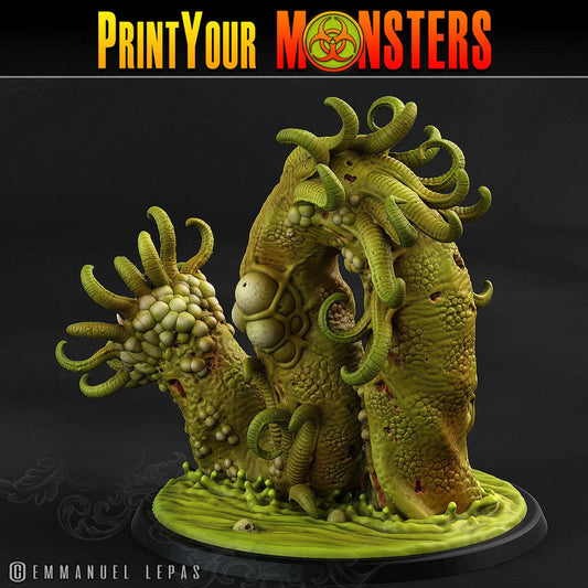 3D Printed Print Your Monsters Horrific Plague Worm Plague Army Of Spooky Swamp Set 28mm - 32mm D&D Wargaming - 3D Printing Boss 