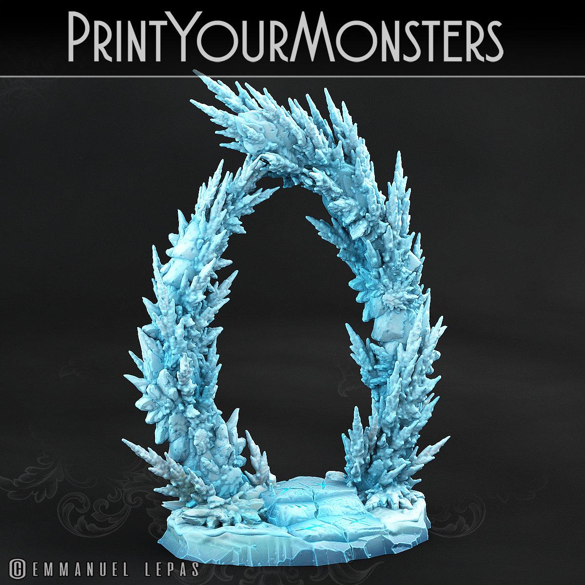 3D Printed Print Your Monsters Ice Portal The Wrath of Gloomrime Monsters Part I Set 28mm - 32mm D&D Wargaming - 3D Printing Boss 