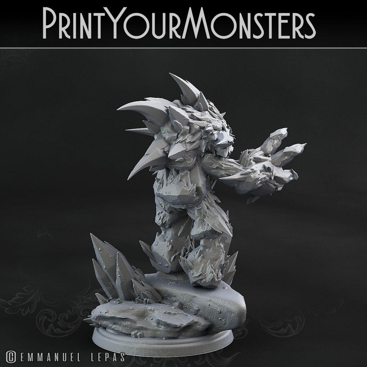 3D Printed Print Your Monsters Iceheart Lamproid The Wrath of Gloomrime Monsters Part II Set 28mm - 32mm D&D Wargaming - 3D Printing Boss 