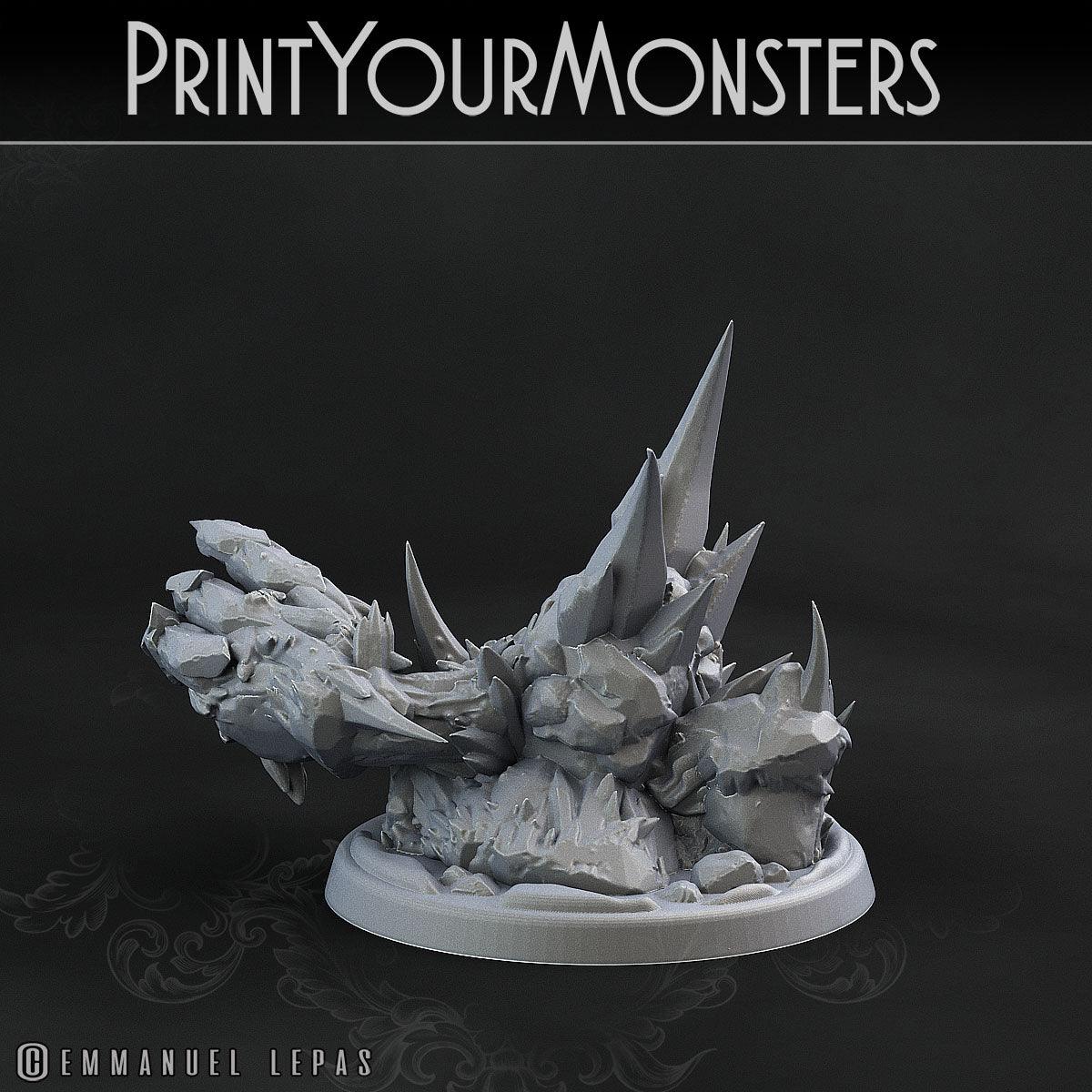 3D Printed Print Your Monsters Iceheart Lamproid The Wrath of Gloomrime Monsters Part II Set 28mm - 32mm D&D Wargaming - 3D Printing Boss 