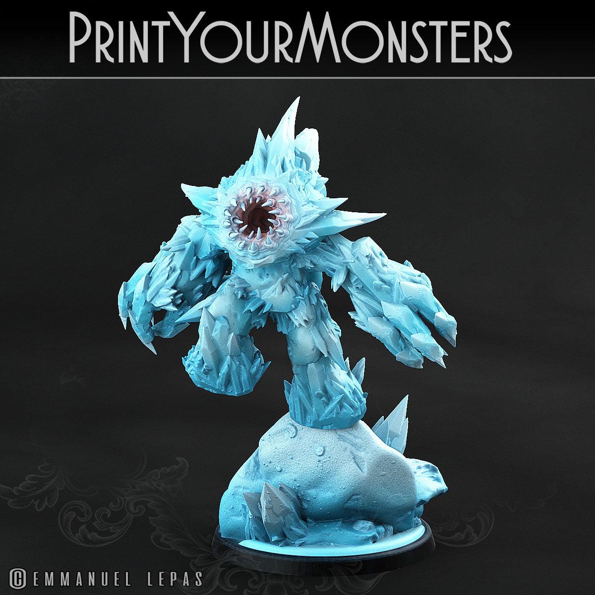 3D Printed Print Your Monsters Iceheart Lamproid The Wrath of Gloomrime Monsters Part II Set 28mm - 32mm D&D Wargaming - 3D Printing Boss 