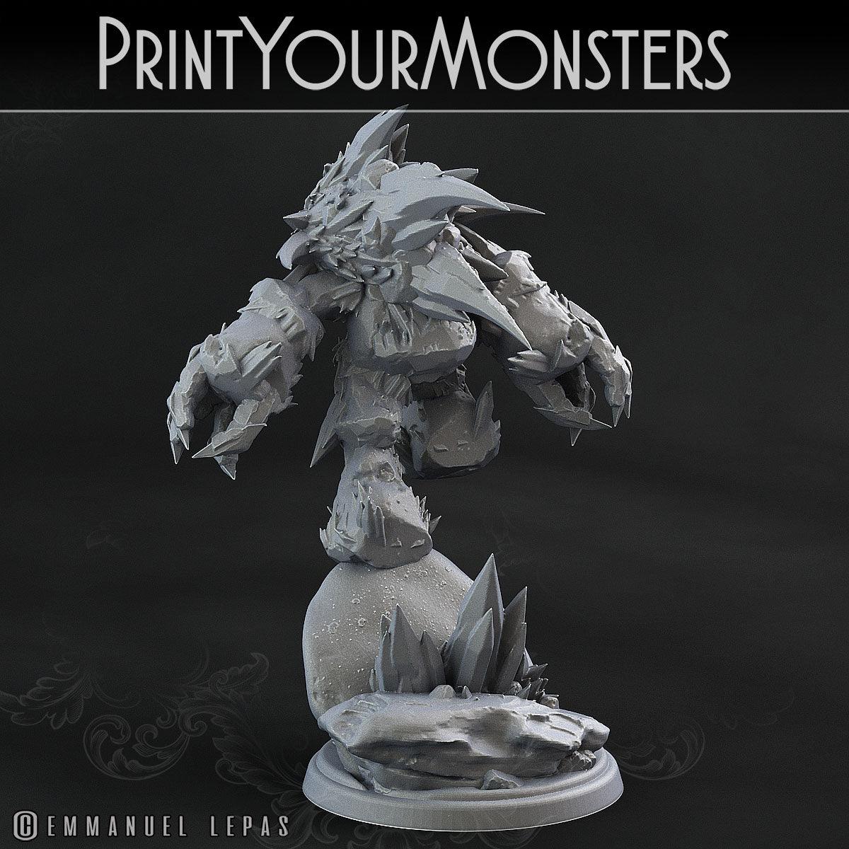 3D Printed Print Your Monsters Iceheart Lamproid The Wrath of Gloomrime Monsters Part II Set 28mm - 32mm D&D Wargaming - 3D Printing Boss 