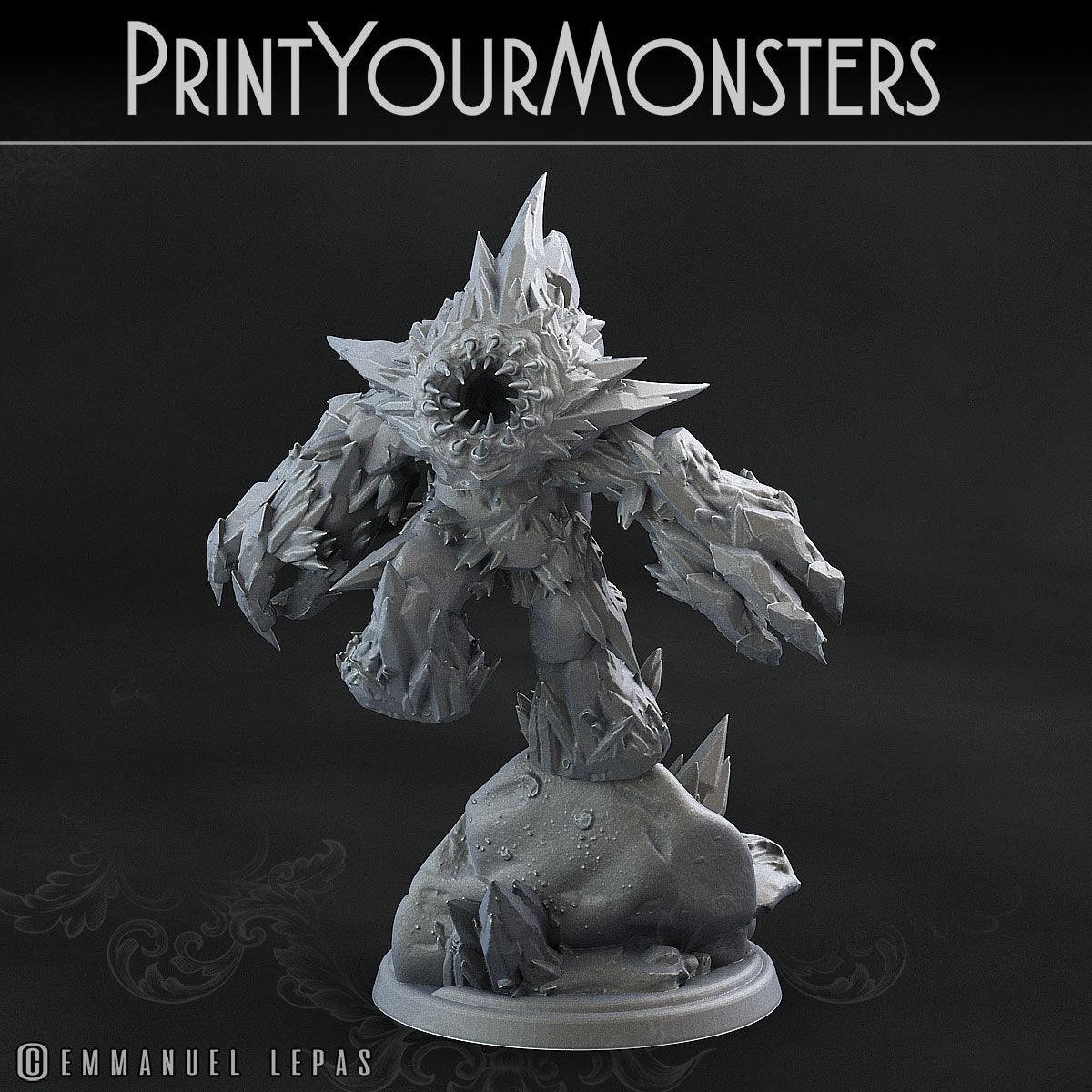 3D Printed Print Your Monsters Iceheart Lamproid The Wrath of Gloomrime Monsters Part II Set 28mm - 32mm D&D Wargaming - 3D Printing Boss 