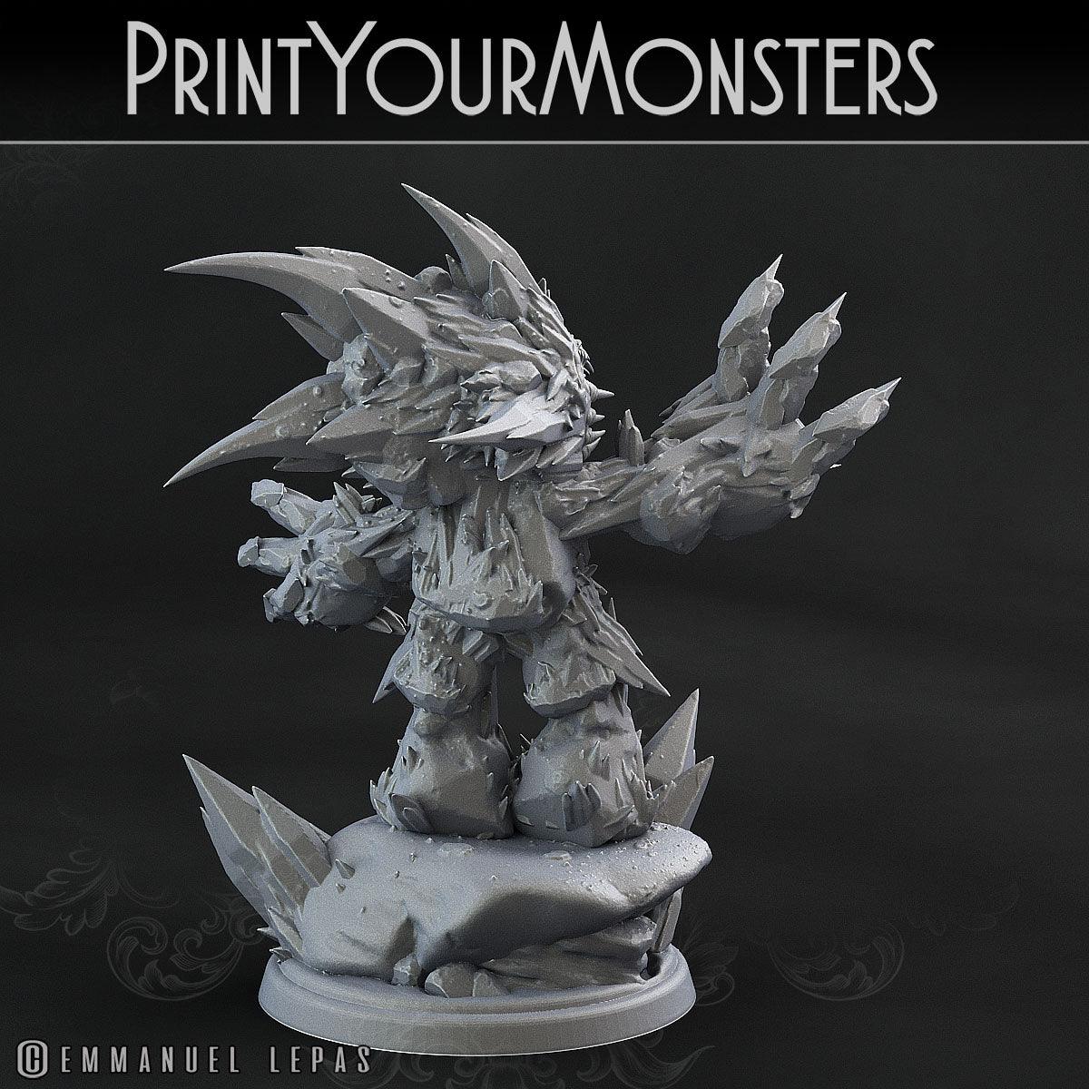 3D Printed Print Your Monsters Iceheart Lamproid The Wrath of Gloomrime Monsters Part II Set 28mm - 32mm D&D Wargaming - 3D Printing Boss 