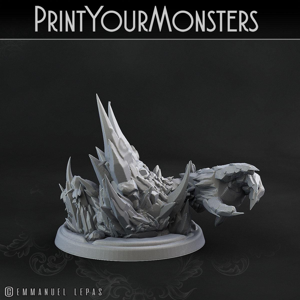 3D Printed Print Your Monsters Iceheart Lamproid The Wrath of Gloomrime Monsters Part II Set 28mm - 32mm D&D Wargaming - 3D Printing Boss 