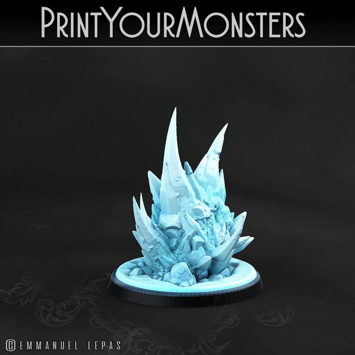 3D Printed Print Your Monsters Iceheart Lamproid The Wrath of Gloomrime Monsters Part II Set 28mm - 32mm D&D Wargaming - 3D Printing Boss 