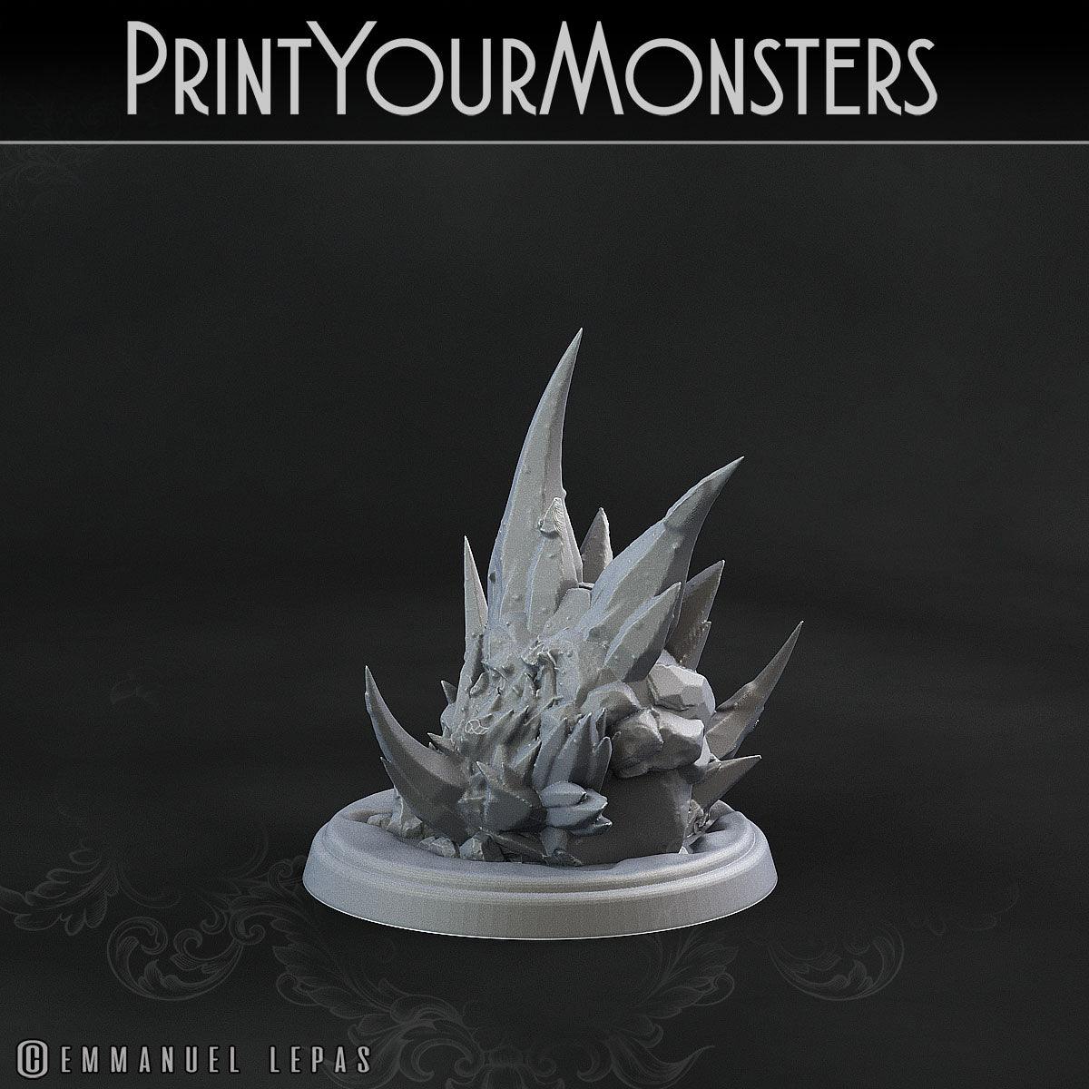 3D Printed Print Your Monsters Iceheart Lamproid The Wrath of Gloomrime Monsters Part II Set 28mm - 32mm D&D Wargaming - 3D Printing Boss 