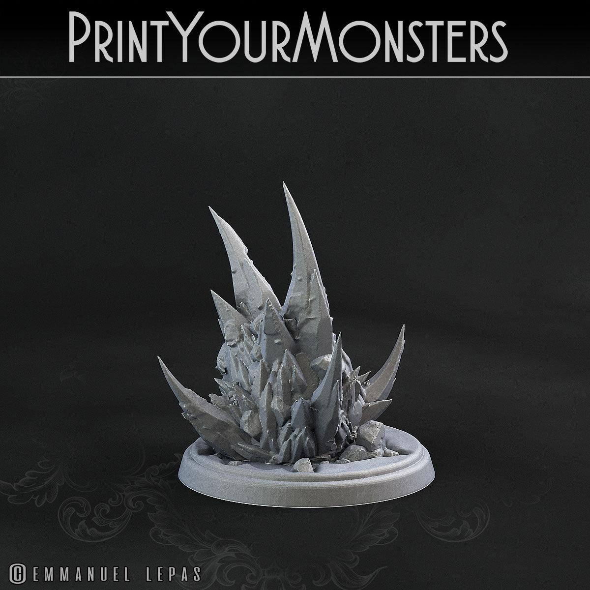 3D Printed Print Your Monsters Iceheart Lamproid The Wrath of Gloomrime Monsters Part II Set 28mm - 32mm D&D Wargaming - 3D Printing Boss 