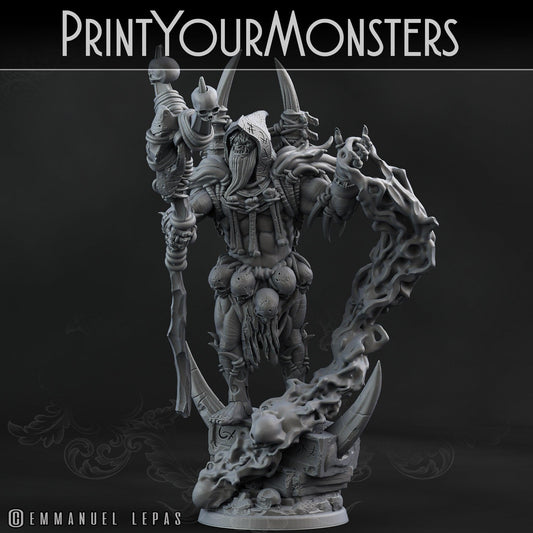 3D Printed Print Your Monsters Orc Shaman Desert Orcs Set 28mm - 32mm D&D Wargaming - 3D Printing Boss 