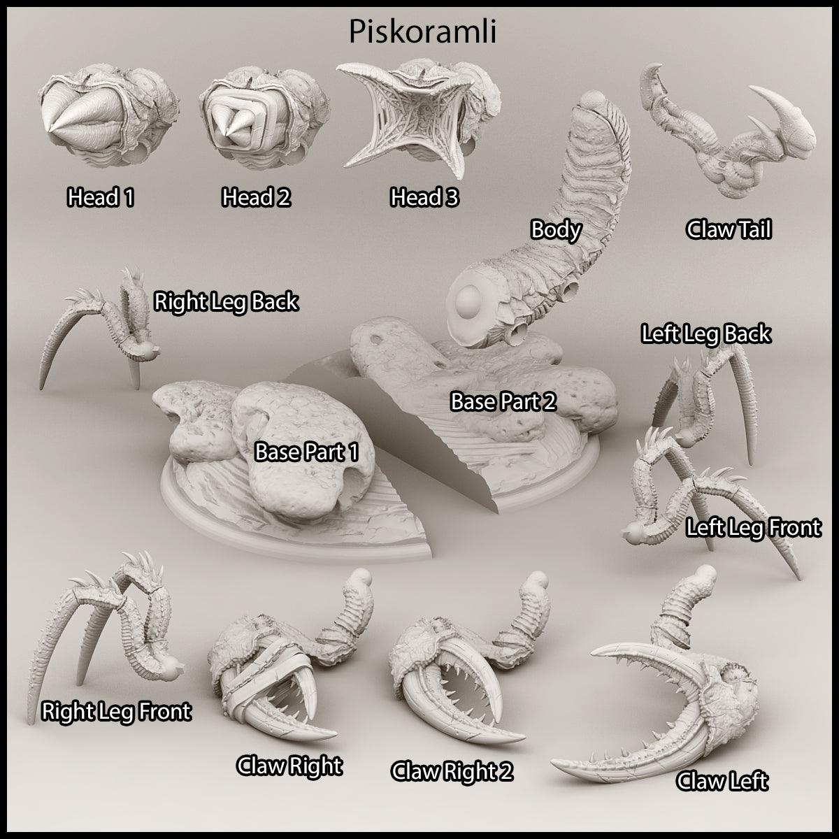3D Printed Print Your Monsters Piskoramli Desert Orcs Set 28mm - 32mm D&D Wargaming - 3D Printing Boss 