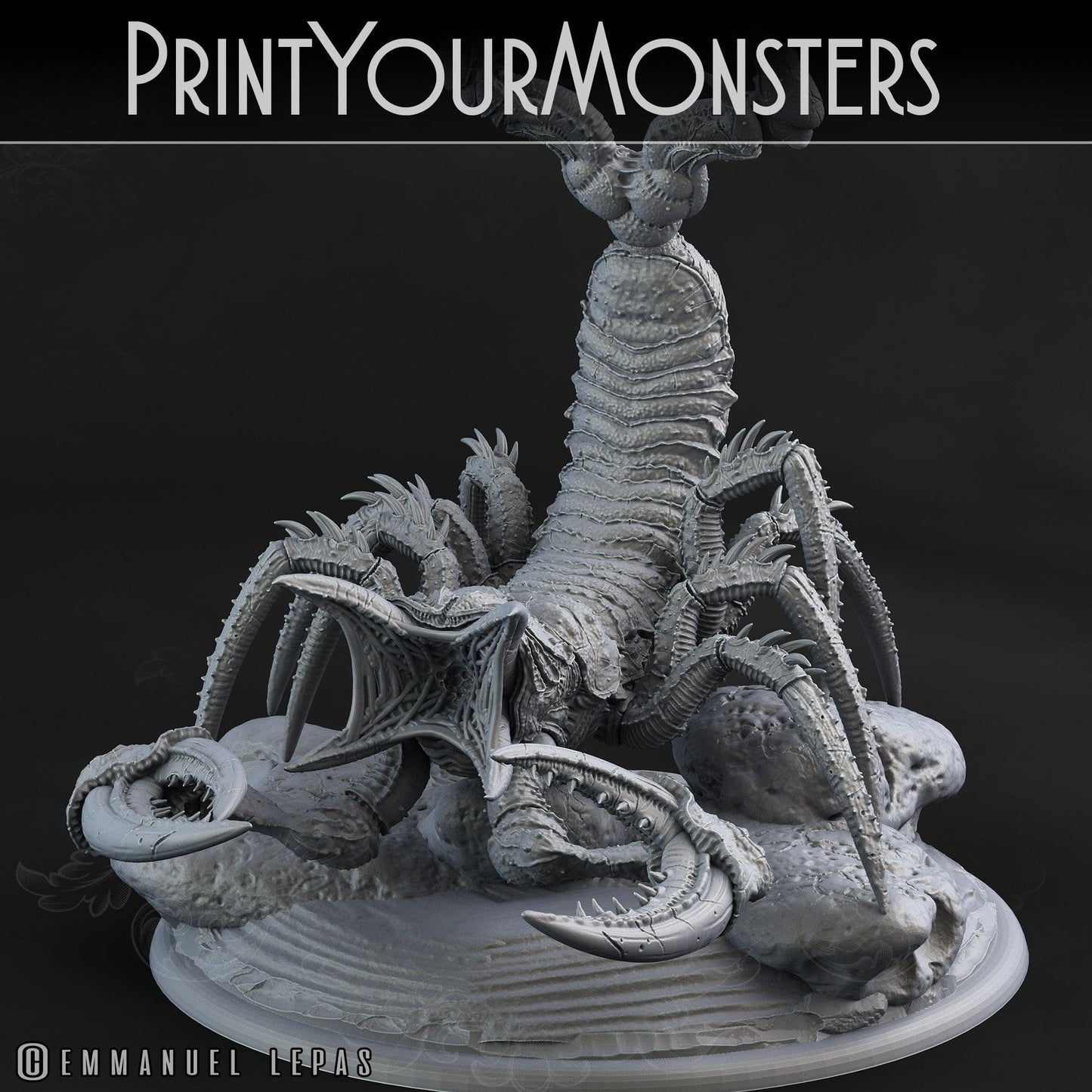 3D Printed Print Your Monsters Piskoramli Desert Orcs Set 28mm - 32mm D&D Wargaming - 3D Printing Boss 
