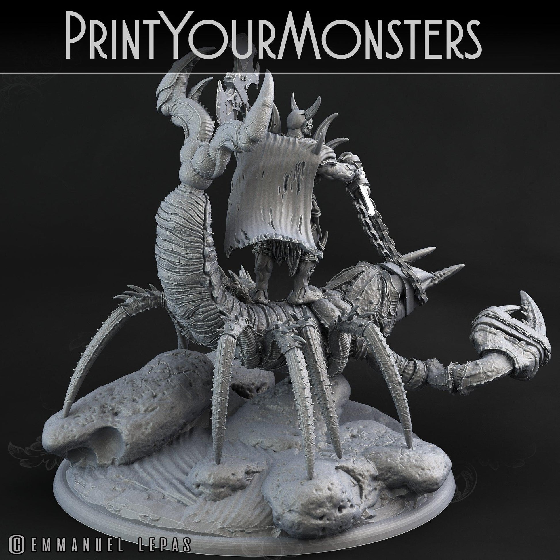 3D Printed Print Your Monsters Piskoramli Desert Orcs Set 28mm - 32mm D&D Wargaming - 3D Printing Boss 