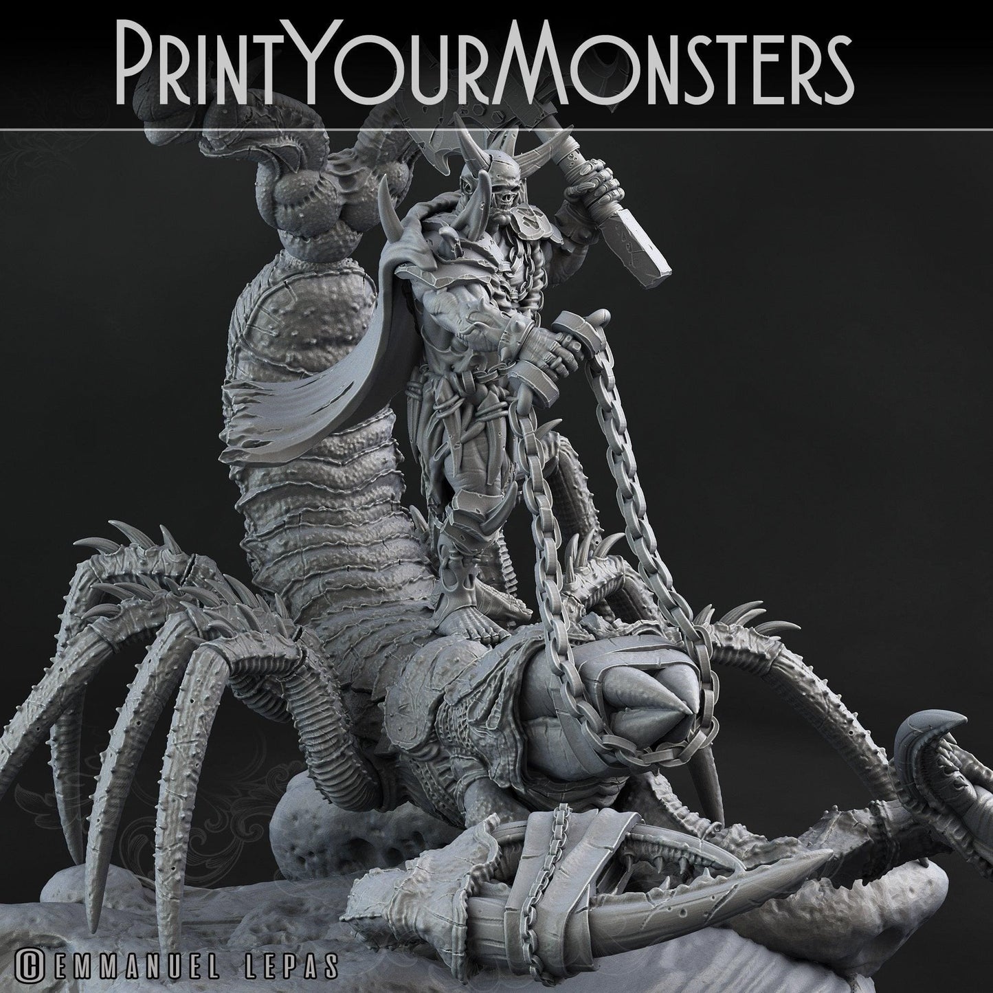 3D Printed Print Your Monsters Piskoramli Desert Orcs Set 28mm - 32mm D&D Wargaming - 3D Printing Boss 