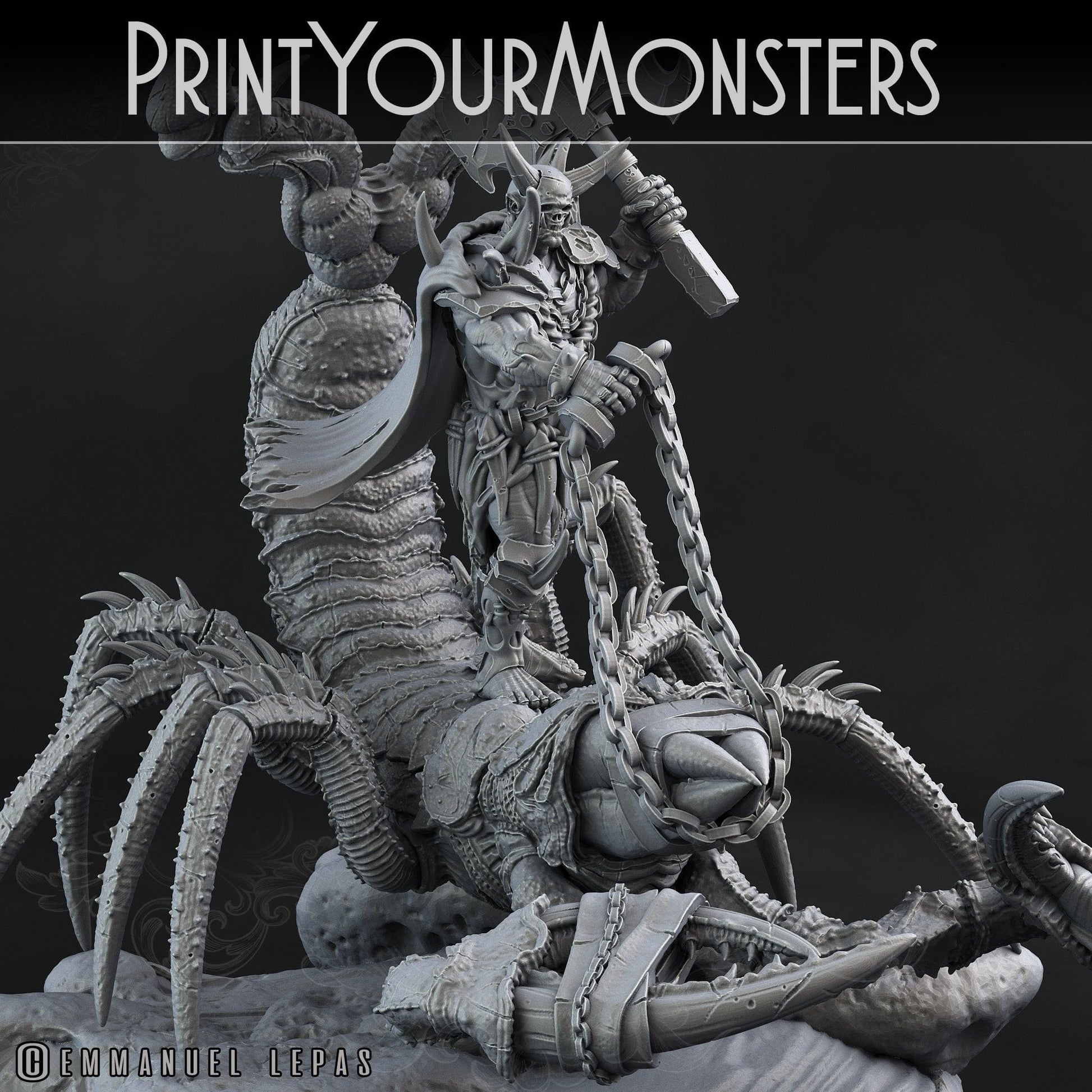 3D Printed Print Your Monsters Piskoramli Desert Orcs Set 28mm - 32mm D&D Wargaming - 3D Printing Boss 