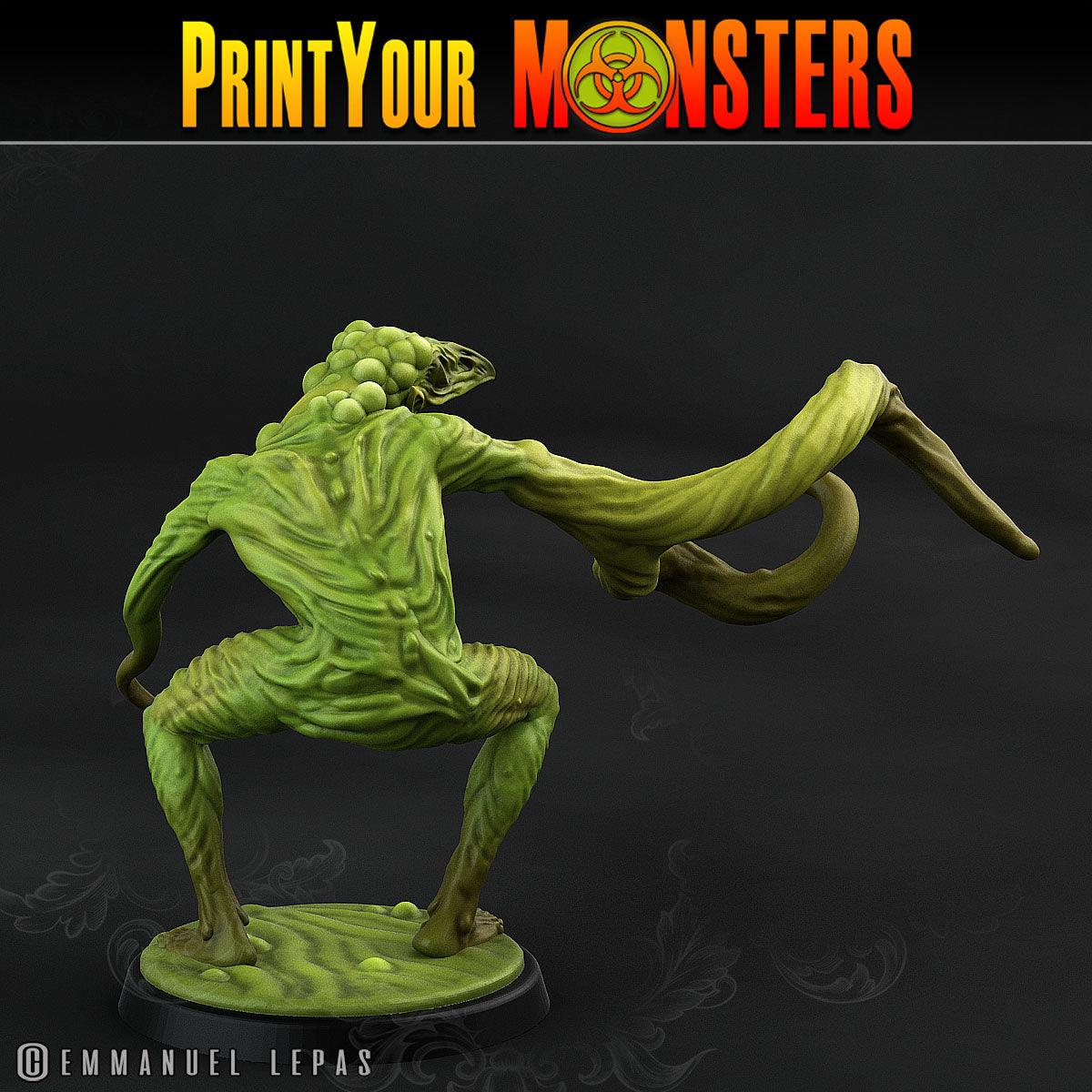 3D Printed Print Your Monsters Plague Men Plague Army Of Spooky Swamp Set 28mm - 32mm D&D Wargaming - 3D Printing Boss 