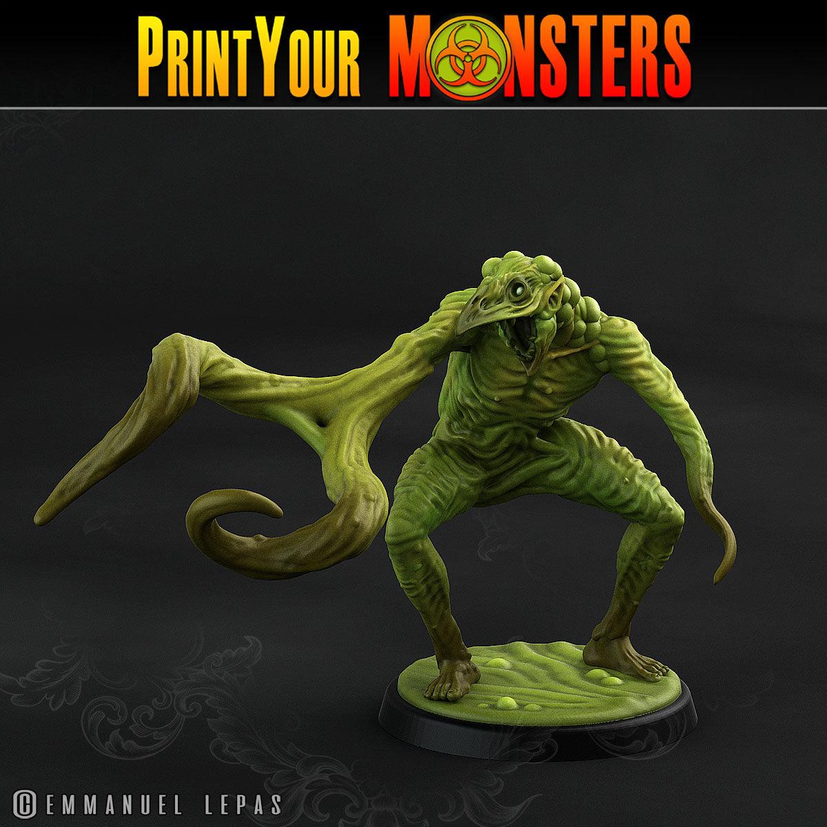 3D Printed Print Your Monsters Plague Men Plague Army Of Spooky Swamp Set 28mm - 32mm D&D Wargaming - 3D Printing Boss 