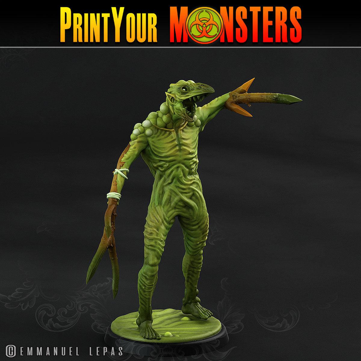 3D Printed Print Your Monsters Plague Men Plague Army Of Spooky Swamp Set 28mm - 32mm D&D Wargaming - 3D Printing Boss 