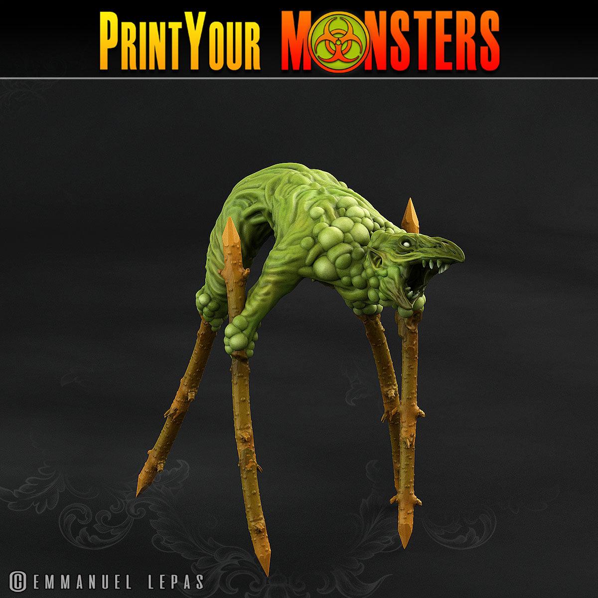 3D Printed Print Your Monsters Plague Men Plague Army Of Spooky Swamp Set 28mm - 32mm D&D Wargaming - 3D Printing Boss 