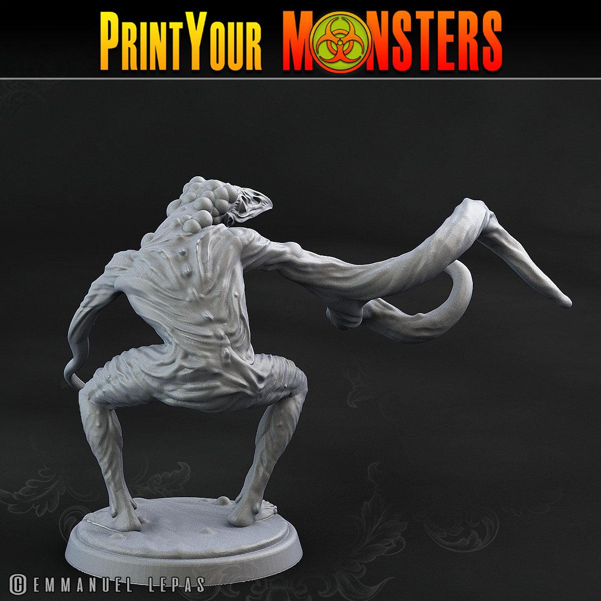 3D Printed Print Your Monsters Plague Men Plague Army Of Spooky Swamp Set 28mm - 32mm D&D Wargaming - 3D Printing Boss 