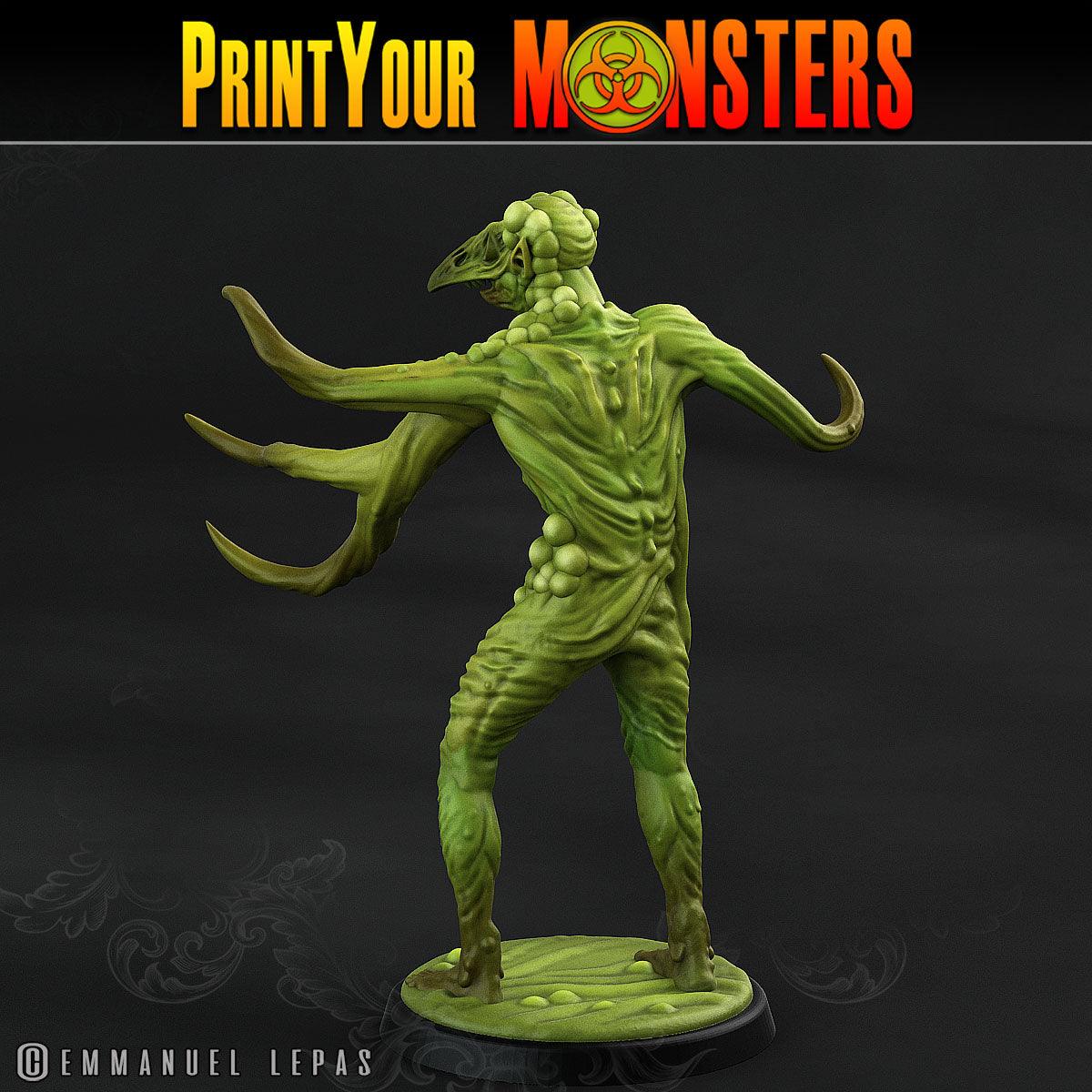 3D Printed Print Your Monsters Plague Men Plague Army Of Spooky Swamp Set 28mm - 32mm D&D Wargaming - 3D Printing Boss 