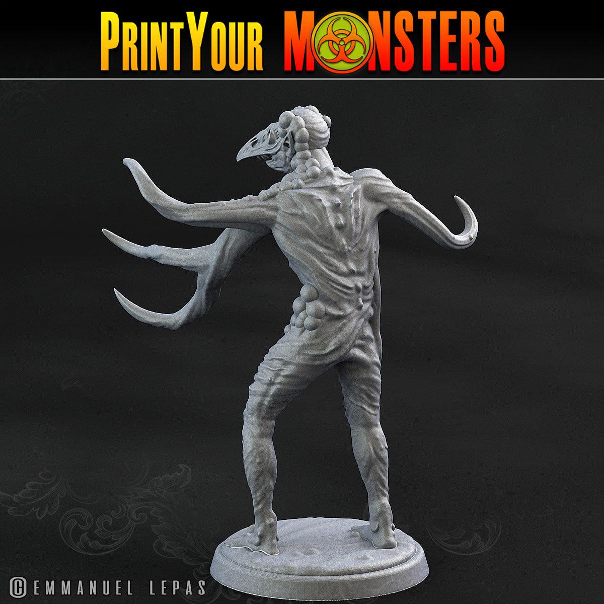 3D Printed Print Your Monsters Plague Men Plague Army Of Spooky Swamp Set 28mm - 32mm D&D Wargaming - 3D Printing Boss 