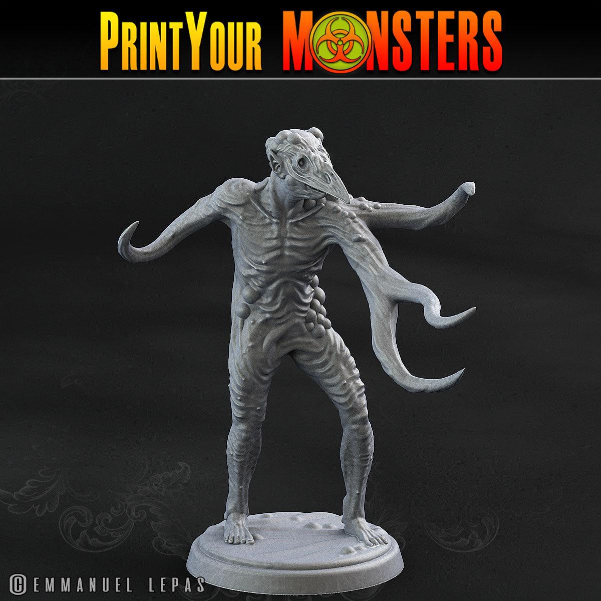 3D Printed Print Your Monsters Plague Men Plague Army Of Spooky Swamp Set 28mm - 32mm D&D Wargaming - 3D Printing Boss 