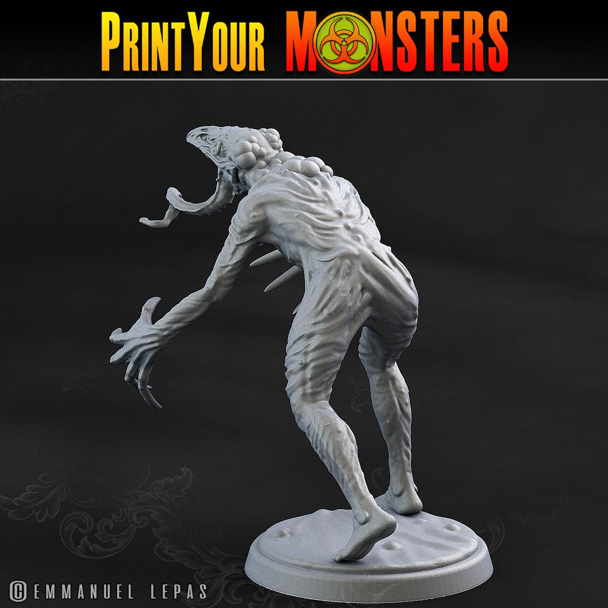 3D Printed Print Your Monsters Plague Men Plague Army Of Spooky Swamp Set 28mm - 32mm D&D Wargaming - 3D Printing Boss 