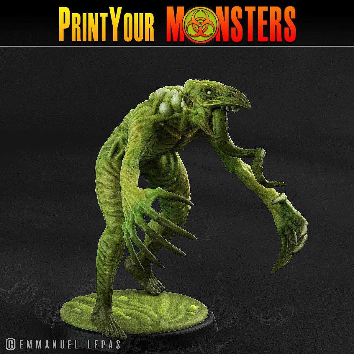 3D Printed Print Your Monsters Plague Men Plague Army Of Spooky Swamp Set 28mm - 32mm D&D Wargaming - 3D Printing Boss 