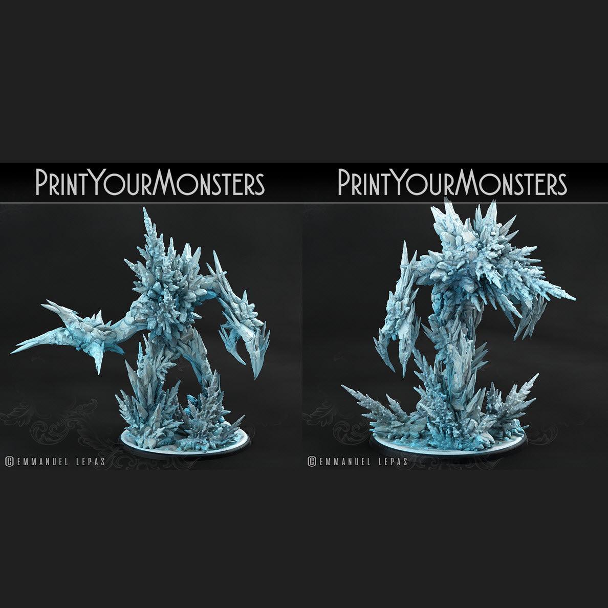 3D Printed Print Your Monsters Rimethorn Golems The Wrath of Gloomrime Monsters Part I Set 28mm - 32mm D&D Wargaming - 3D Printing Boss 