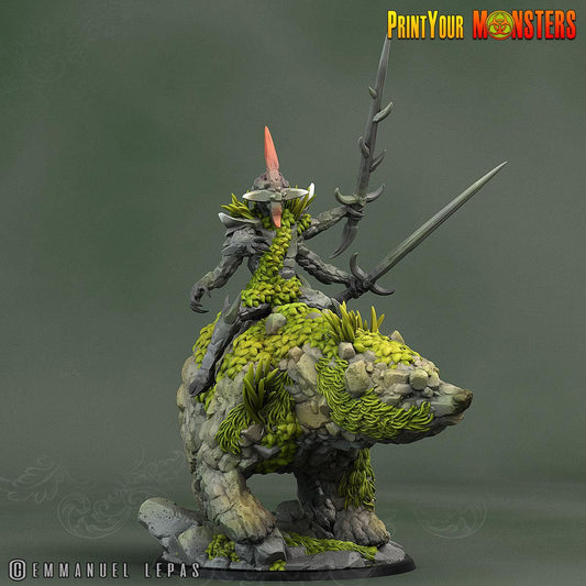 3D Printed Print Your Monsters Rock Champion Rock Monsters From Magic Valley Set 28mm - 32mm D&D Wargaming - 3D Printing Boss 