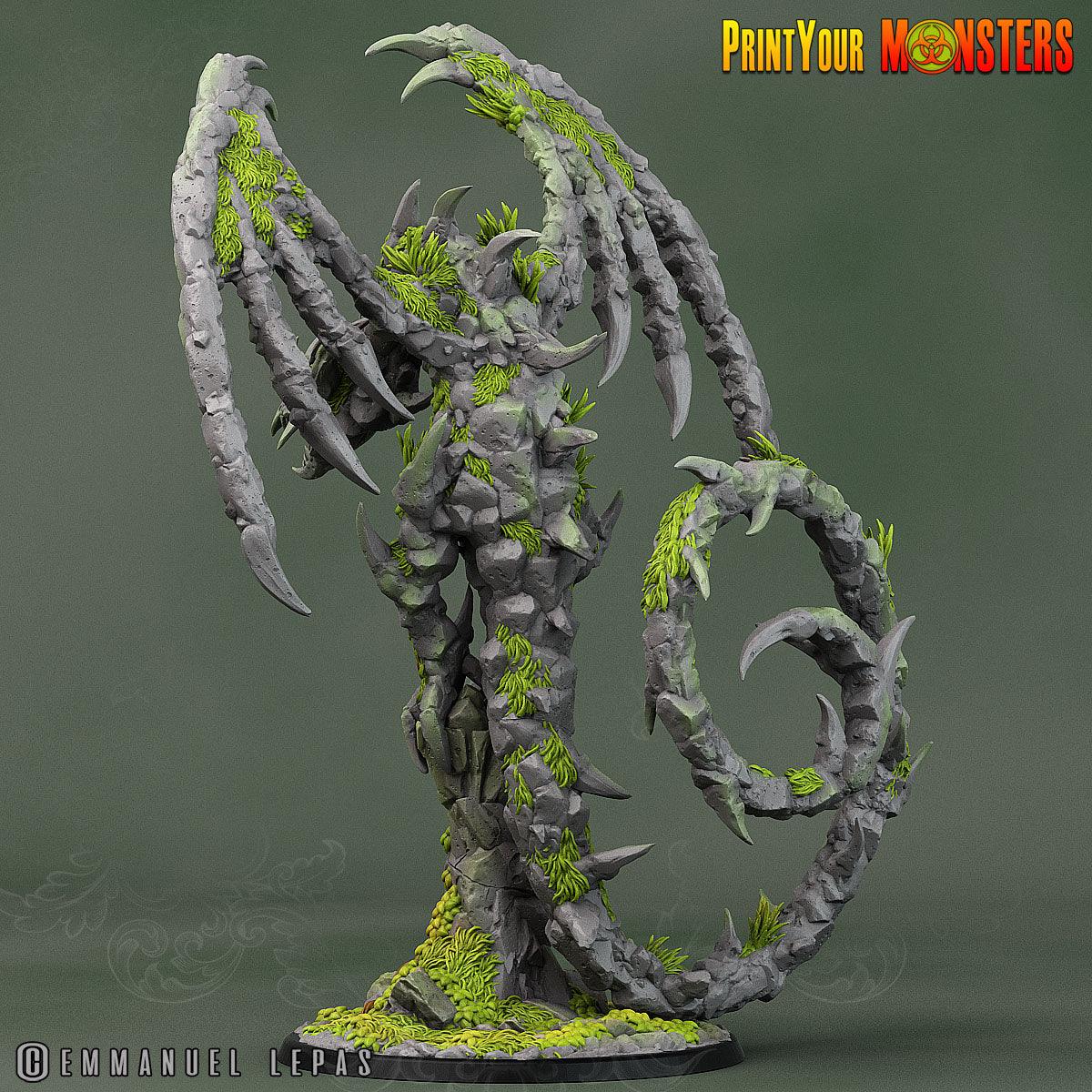 3D Printed Print Your Monsters Rock Dragon Rock Monsters From Magic Valley Set 28mm - 32mm D&D Wargaming - 3D Printing Boss 