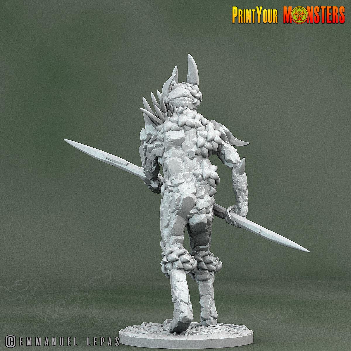 3D Printed Print Your Monsters Rock Soldiers Rock Monsters From Magic Valley Set 28mm - 32mm D&D Wargaming - 3D Printing Boss 