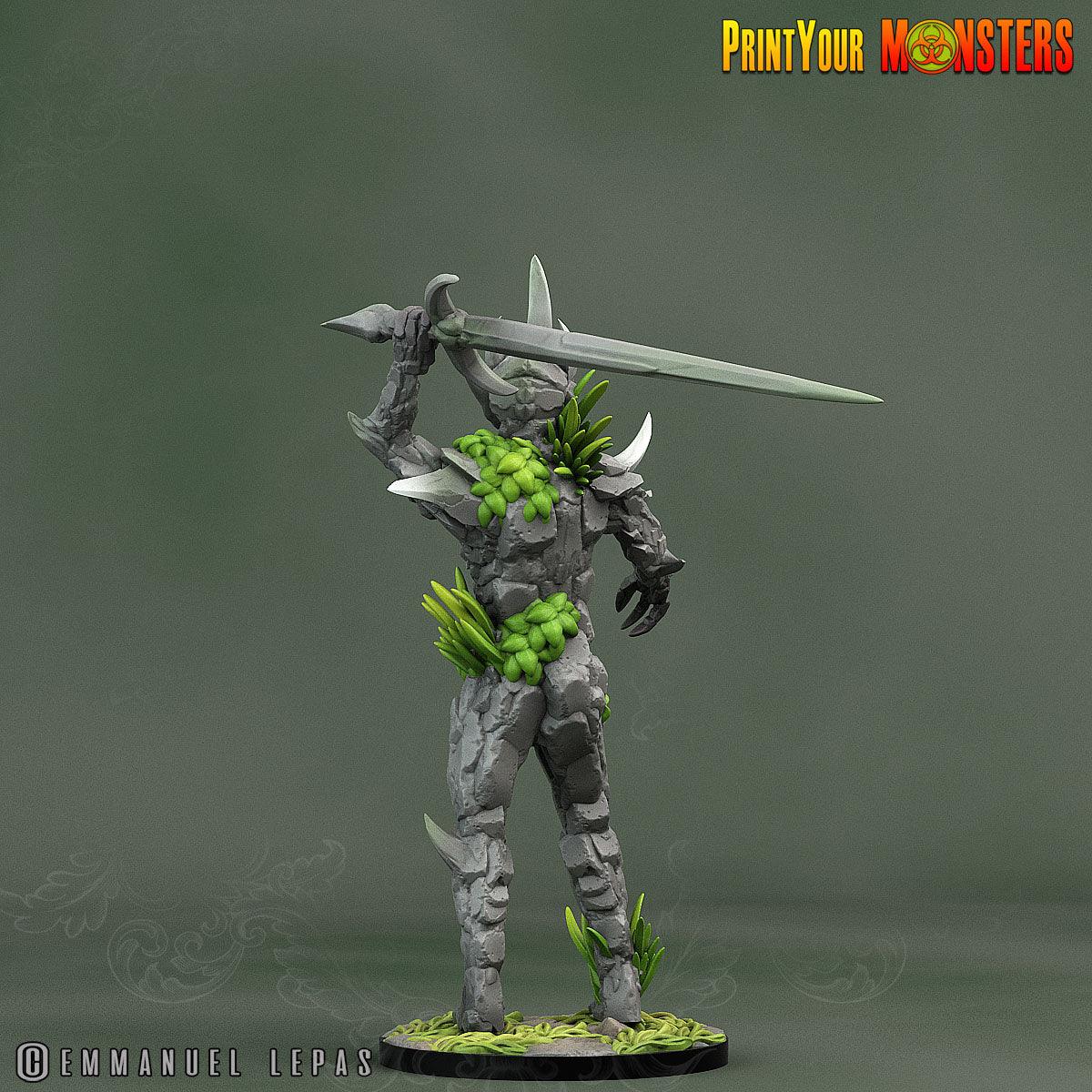 3D Printed Print Your Monsters Rock Soldiers Rock Monsters From Magic Valley Set 28mm - 32mm D&D Wargaming - 3D Printing Boss 