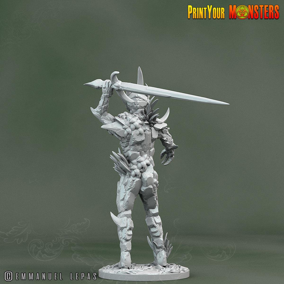 3D Printed Print Your Monsters Rock Soldiers Rock Monsters From Magic Valley Set 28mm - 32mm D&D Wargaming - 3D Printing Boss 