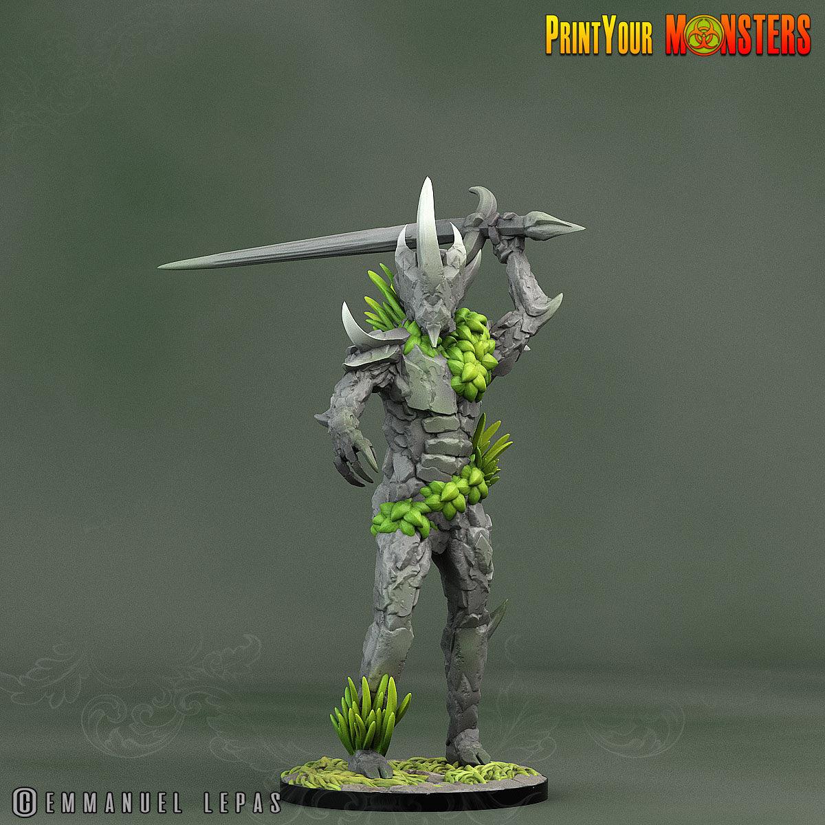 3D Printed Print Your Monsters Rock Soldiers Rock Monsters From Magic Valley Set 28mm - 32mm D&D Wargaming - 3D Printing Boss 