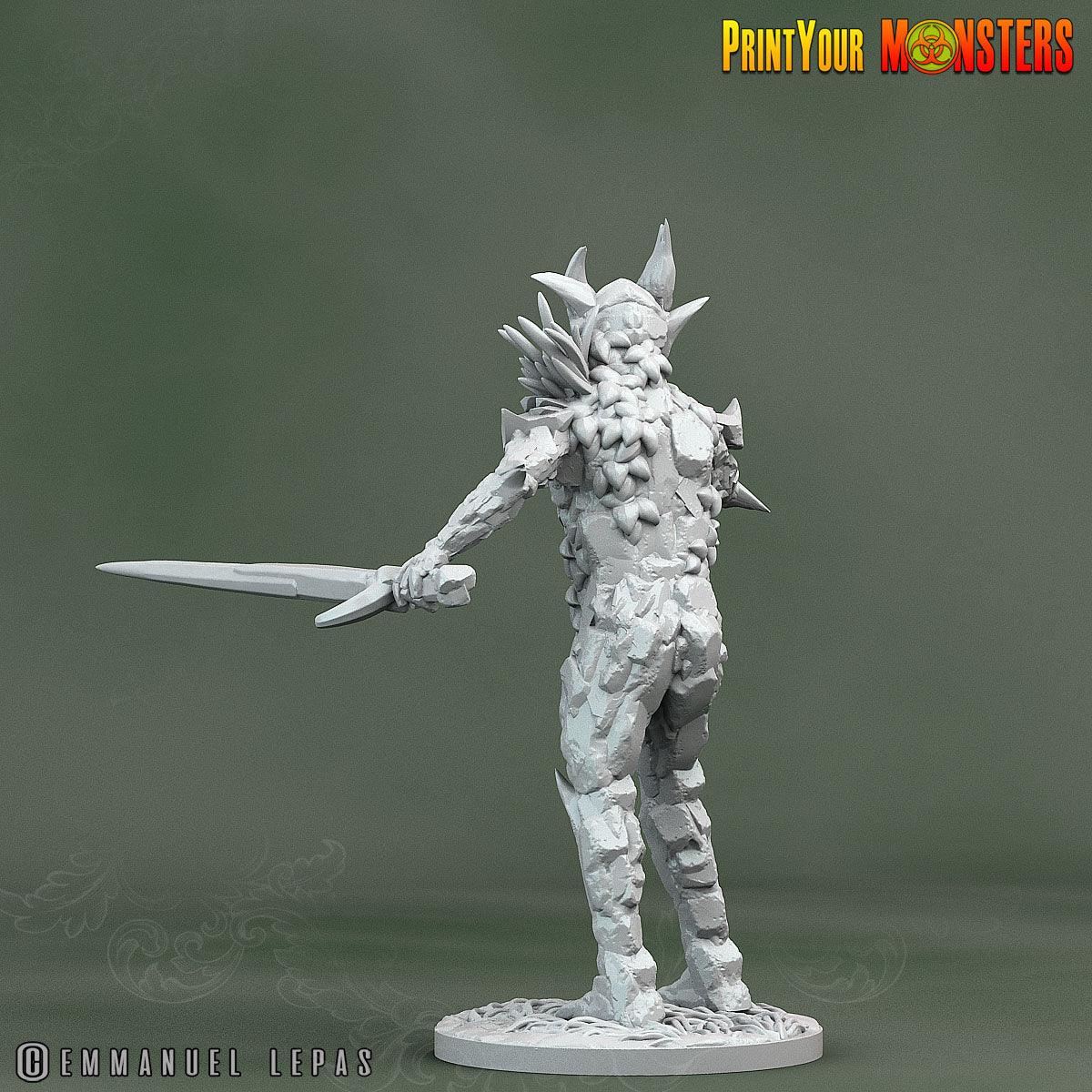 3D Printed Print Your Monsters Rock Soldiers Rock Monsters From Magic Valley Set 28mm - 32mm D&D Wargaming - 3D Printing Boss 