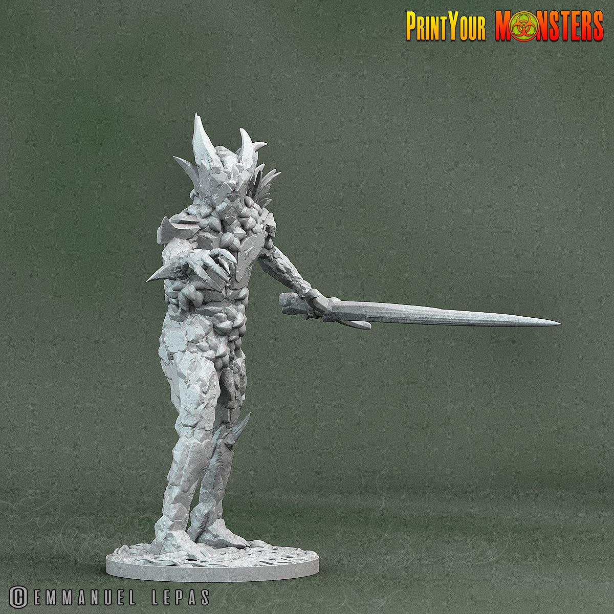 3D Printed Print Your Monsters Rock Soldiers Rock Monsters From Magic Valley Set 28mm - 32mm D&D Wargaming - 3D Printing Boss 