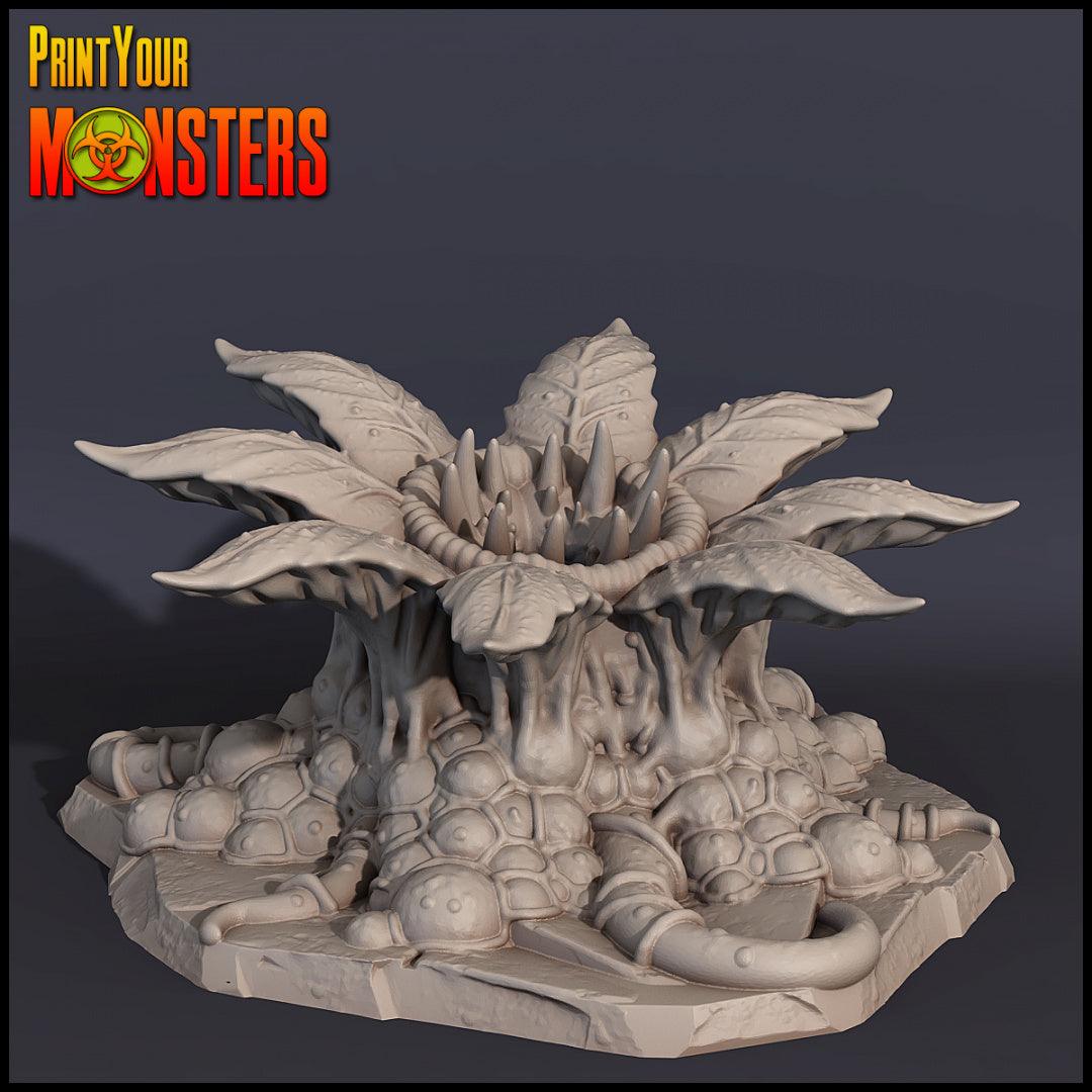 3D Printed Print Your Monsters Round Plant 1 Carnivorous Plants Set 28mm - 32mm D&D Wargaming - 3D Printing Boss 