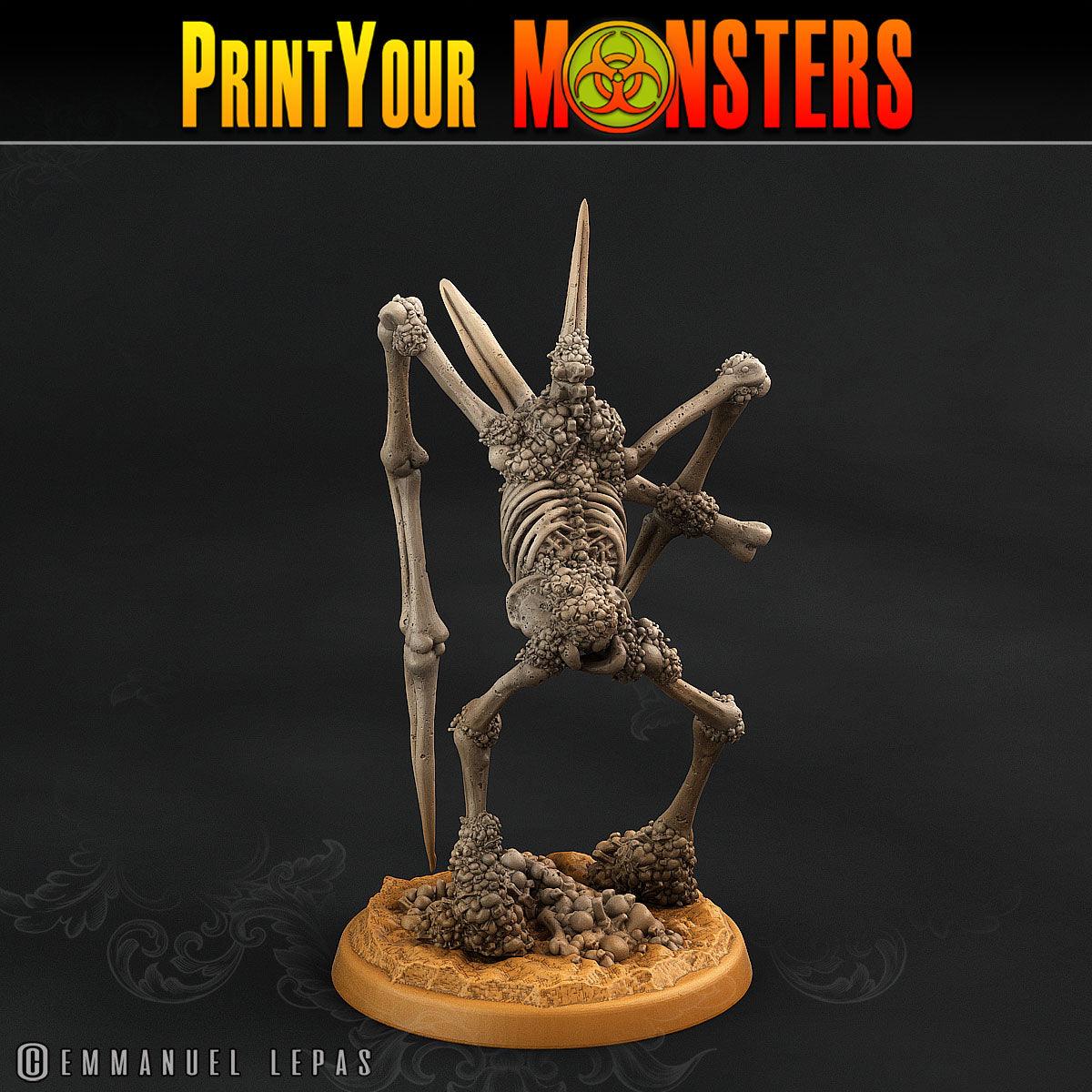 3D Printed Print Your Monsters Skeletons Land of Bones Set 28mm - 32mm D&D Wargaming - 3D Printing Boss 