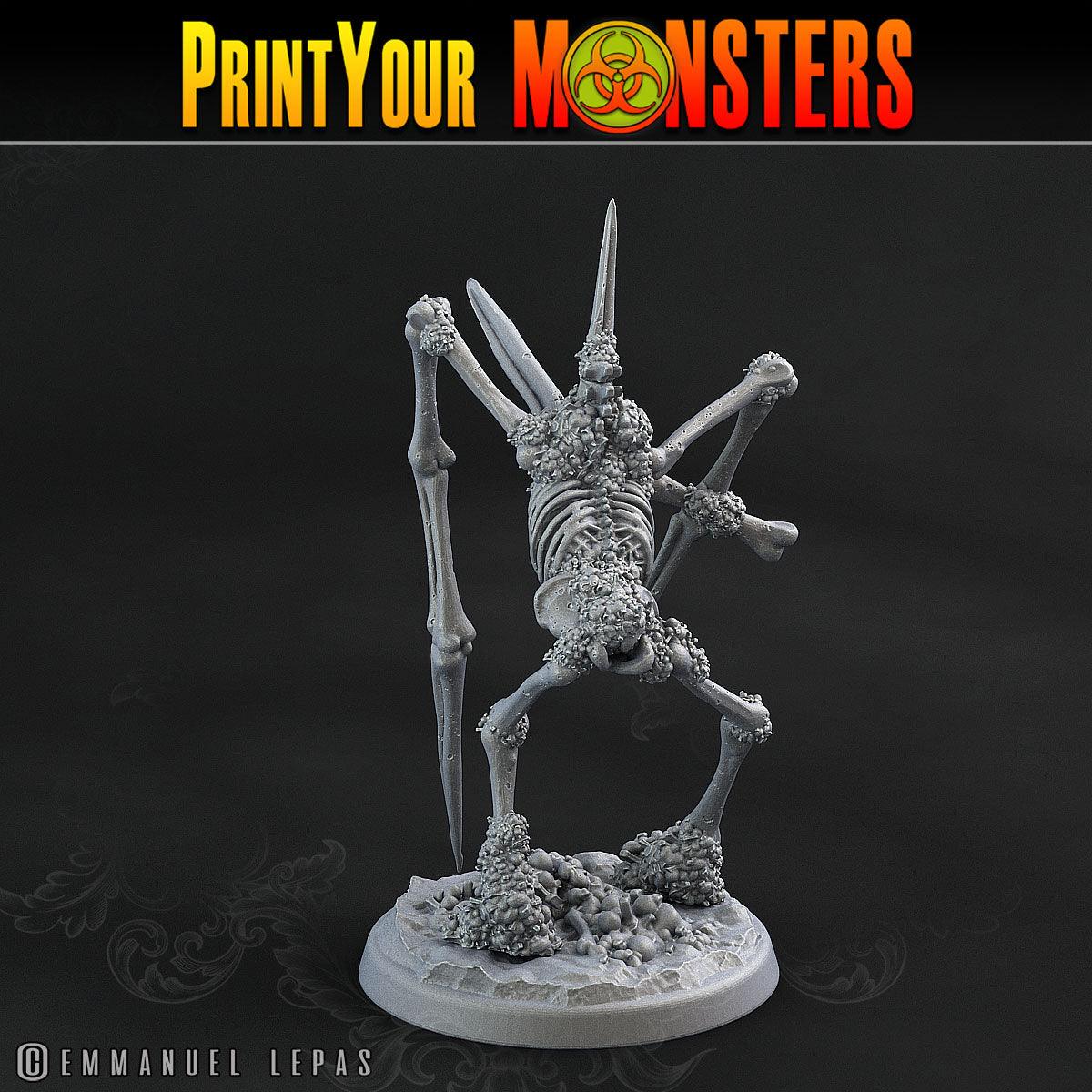 3D Printed Print Your Monsters Skeletons Land of Bones Set 28mm - 32mm D&D Wargaming - 3D Printing Boss 