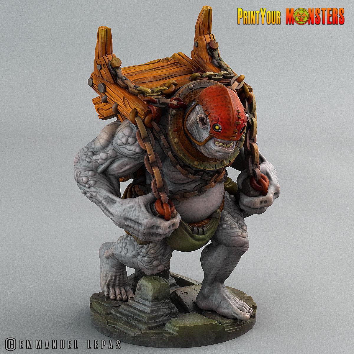 3D Printed Print Your Monsters Trolls Depths Of Choas Confronting The Abyss 28mm - 32mm D&D Wargaming - 3D Printing Boss 