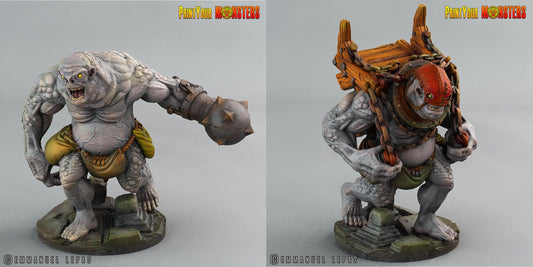 3D Printed Print Your Monsters Trolls Depths Of Choas Confronting The Abyss 28mm - 32mm D&D Wargaming - 3D Printing Boss 