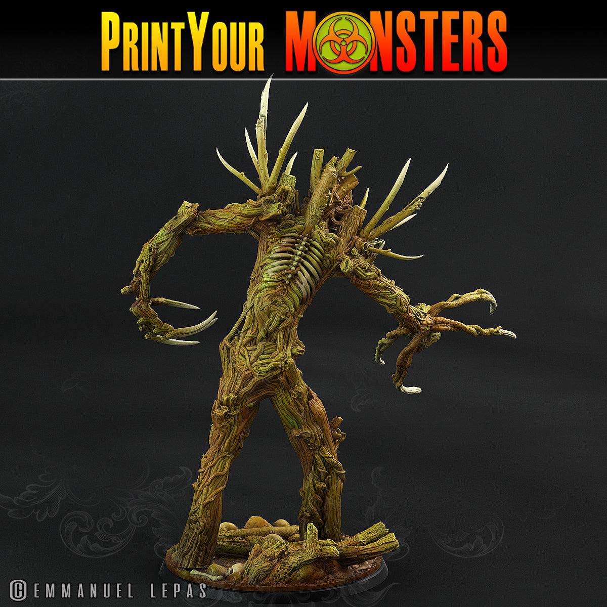 3D Printed Print Your Monsters Undead Treants The Shadowcreep Wood Set 28mm - 32mm D&D Wargaming - 3D Printing Boss 