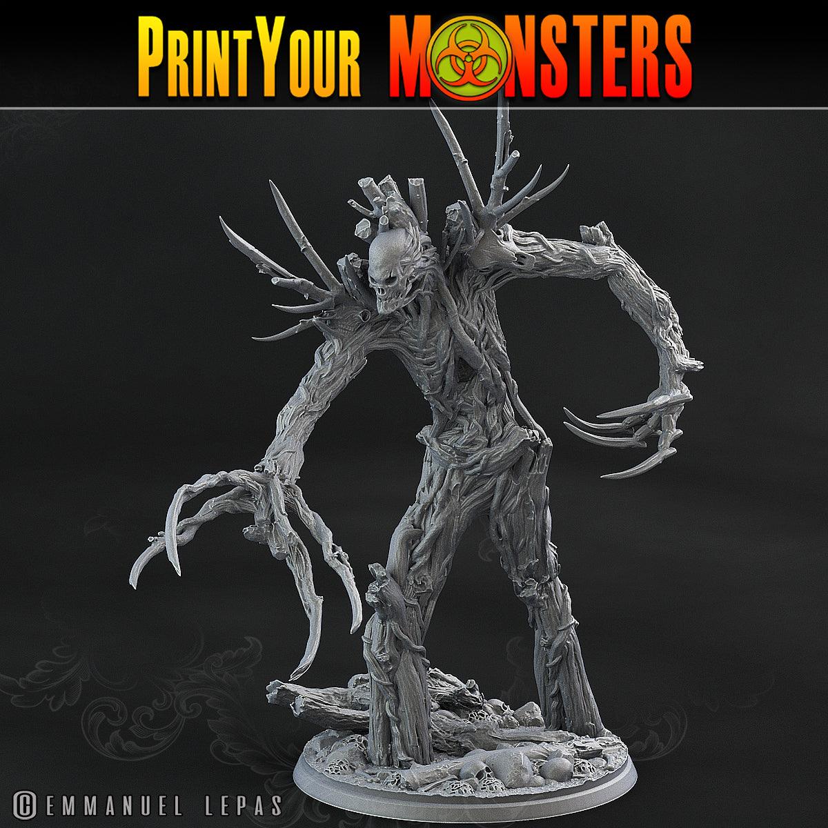 3D Printed Print Your Monsters Undead Treants The Shadowcreep Wood Set 28mm - 32mm D&D Wargaming - 3D Printing Boss 