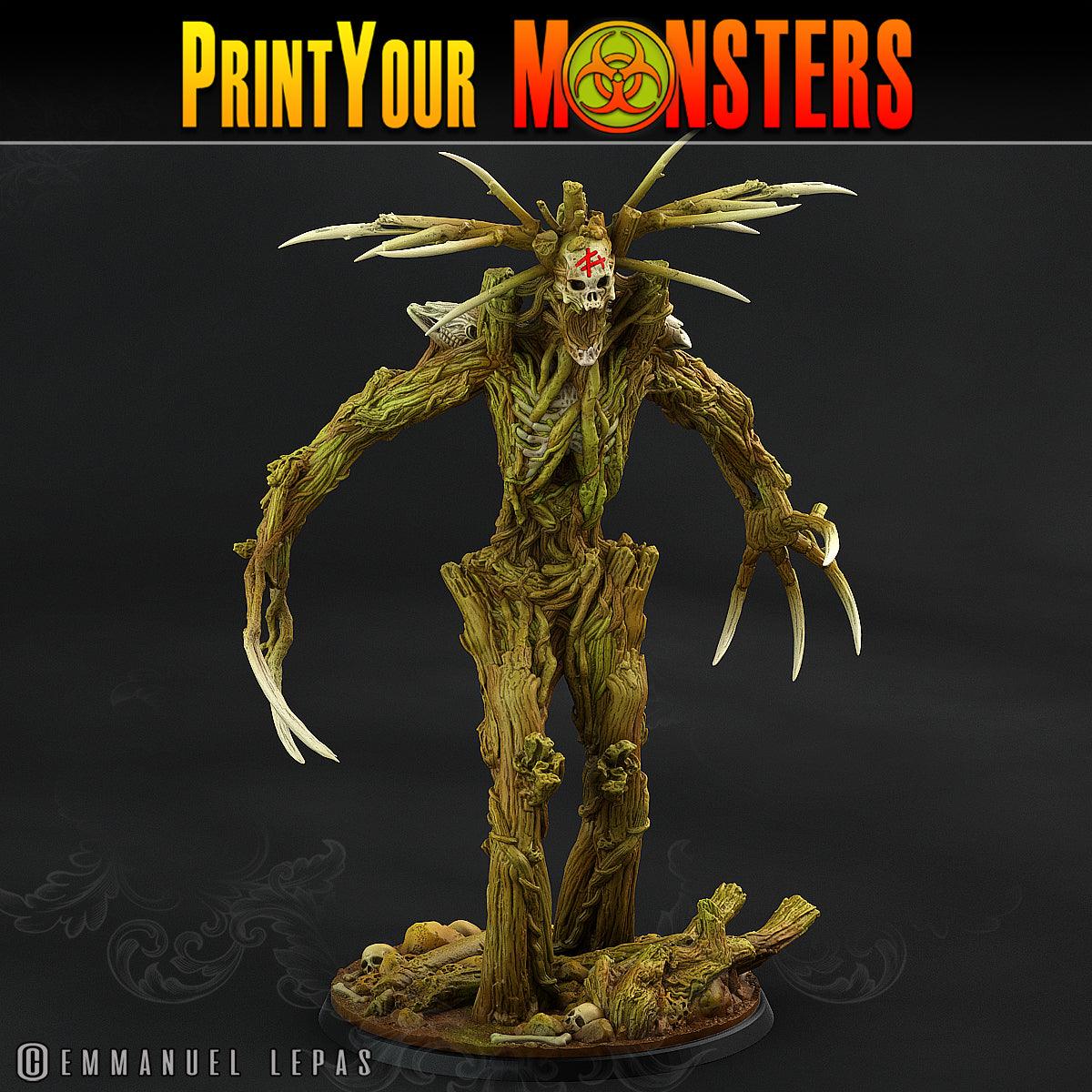 3D Printed Print Your Monsters Undead Treants The Shadowcreep Wood Set 28mm - 32mm D&D Wargaming - 3D Printing Boss 