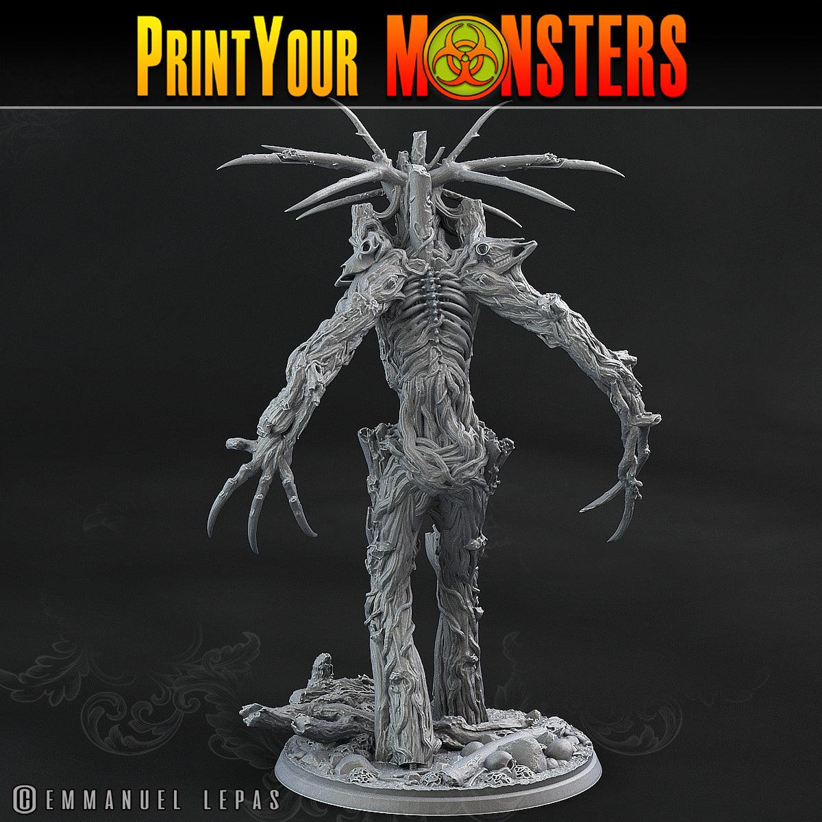 3D Printed Print Your Monsters Undead Treants The Shadowcreep Wood Set 28mm - 32mm D&D Wargaming - 3D Printing Boss 