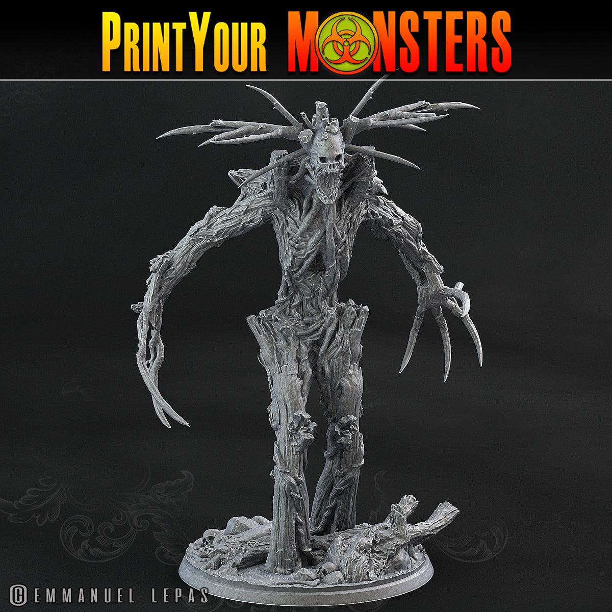 3D Printed Print Your Monsters Undead Treants The Shadowcreep Wood Set 28mm - 32mm D&D Wargaming - 3D Printing Boss 