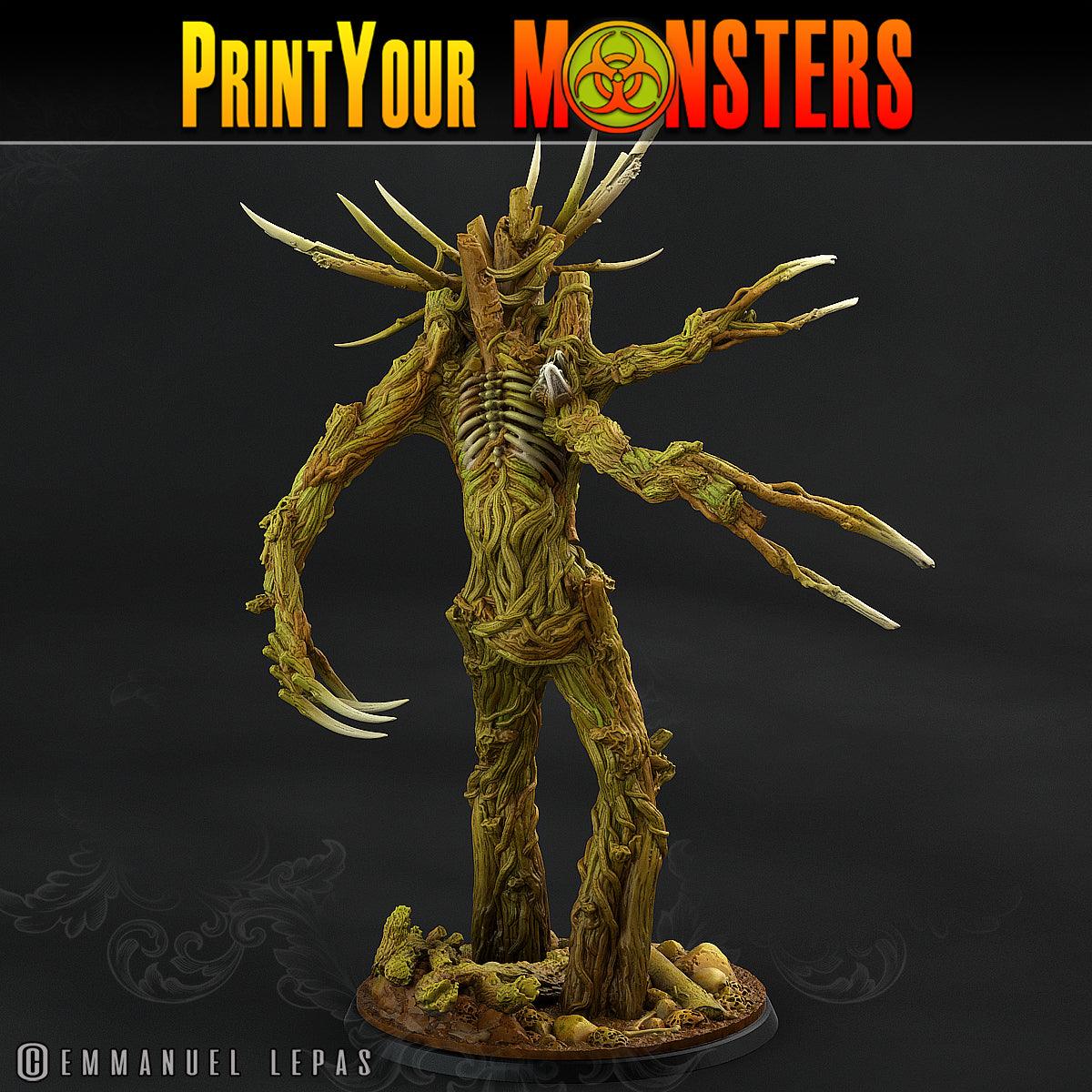 3D Printed Print Your Monsters Undead Treants The Shadowcreep Wood Set 28mm - 32mm D&D Wargaming - 3D Printing Boss 