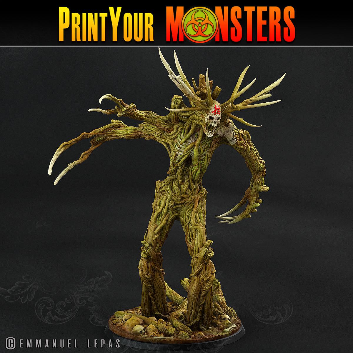 3D Printed Print Your Monsters Undead Treants The Shadowcreep Wood Set 28mm - 32mm D&D Wargaming - 3D Printing Boss 
