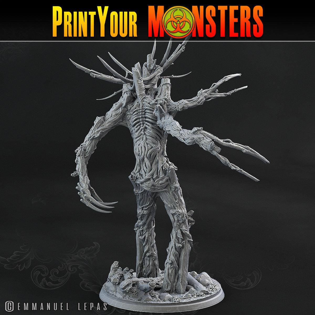 3D Printed Print Your Monsters Undead Treants The Shadowcreep Wood Set 28mm - 32mm D&D Wargaming - 3D Printing Boss 